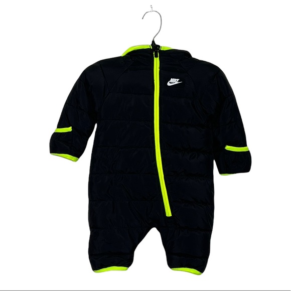 NEW Nike Baby Puffer Snowsuit Black Size 3M - Picture 6 of 10
